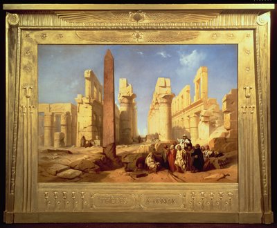 Las ruinas del Palacio de Karnak en Tebas, 1856 de Jacob Jacobs